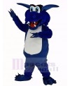 Happy Blue Dragon Mascot Costume Animal