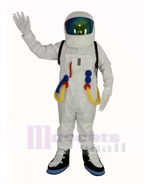 Astronaut Space Suit with Oxygen Bag Mascot Costume Adult