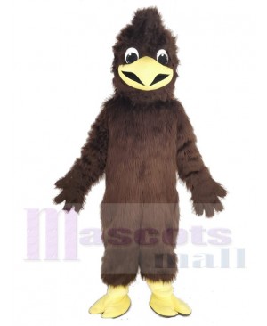 Brown Crested Hawk Mascot Costume Animal