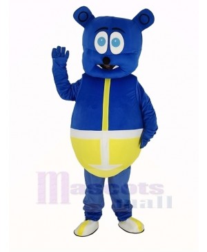 Blue Bear Monster Mascot Costume