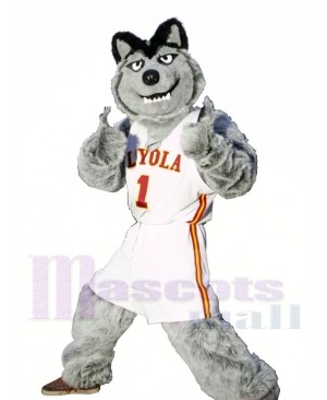 Grey Wolf Sport Football Team Mascot Costume 