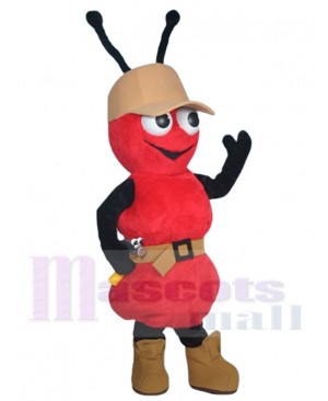 Red Ace Ant Mascot Costume Insect