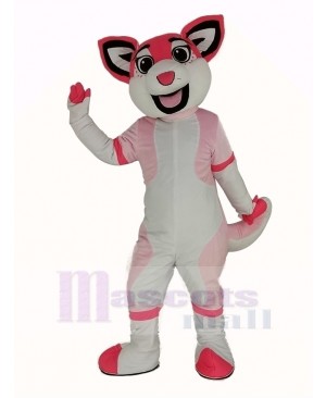 Pink Husky Dog Mascot Costume Animal