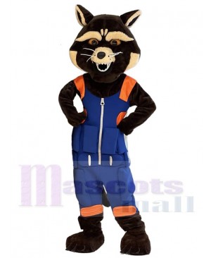 Rocket Raccoon Mascot Costume Cartoon