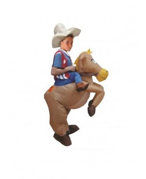 Kids Inflatable Cowboy Costume Halloween Children Cosplay Christmas