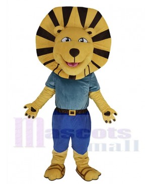 Folly Brown Lion Mascot Costume Animal