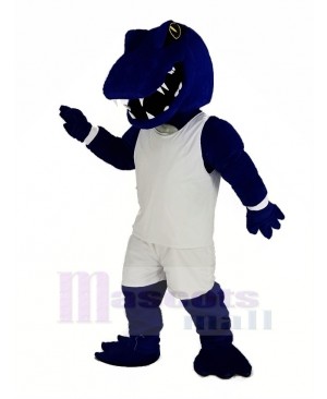 Sport Blue Alligator White Sportswear Mascot Costume