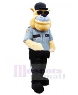 Police Dog With Sunglasses Mascot Costume Cartoon