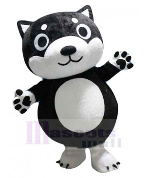 Cartoon Lovely Black Dog Mascot Costume Animal