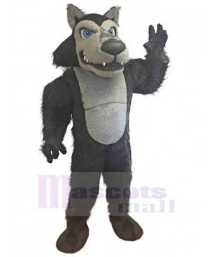 Black Power Strong Wolf Mascot Costume Animal