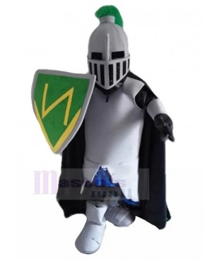 Green Lancer Knight Mascot Costume People