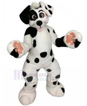 New Black Spotted Dalmatian Dog Fursuit Mascot Costume