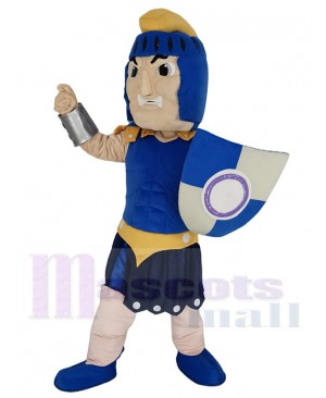 Fierce Blue Titan Spartan Mascot Costume People