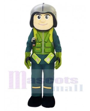 Aircraft Pilot Man Mascot Costume People