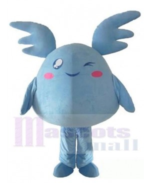 Cute Blue Elf Mascot Costume Cartoon