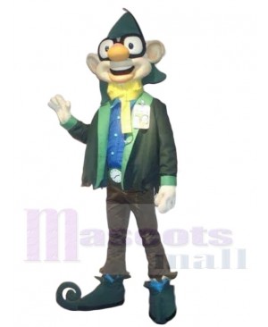 Yuppie Elf Mascot Costume Cartoon