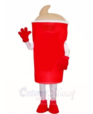 Red Water Bottle Mascot Costumes Drinks 