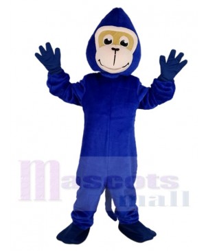 Blue Gorilla Monkey Mascot Costume Animal