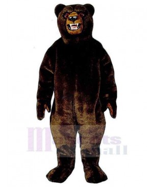 Growling Brown Bear Mascot Costume For Adults Mascot Heads