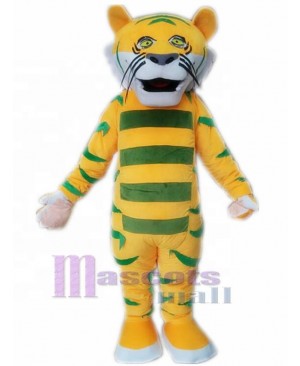 Tactful Yellow Tiger Mascot Costume Animal