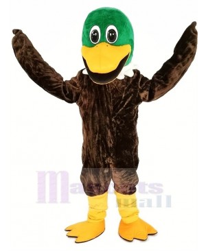 Green Head Mallard Duck Mascot Costume Animal