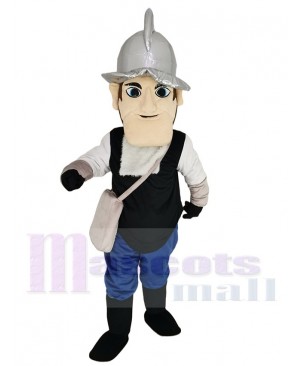 Conquistador Mascot Costume People with Silver Hat