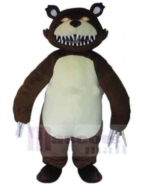 Bear with Sharp Claws Mascot Costume Animal