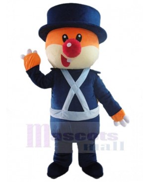 Bear in Blue Uniform Mascot Costume Animal