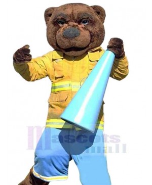 Firefighter Bear Mascot Costume Animal