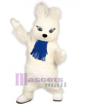 White Bunny Rabbit Mascot Costume Animal