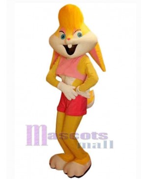 Yellow Bunny Mascot Costume Animal