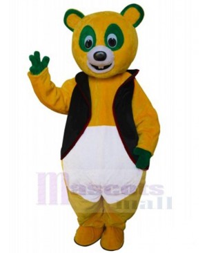 Yellow Panda Adult Mascot Costume Animal