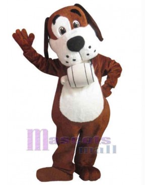 Smart Brown Dog Mascot Costume Animal