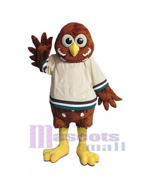 Lovely Brown Owl Mascot Costume Animal