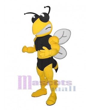 Muscle Bee Mascot Costume Insect